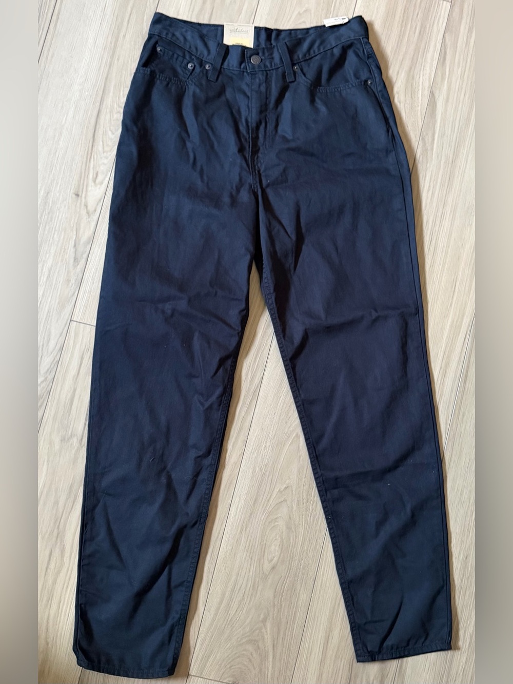 Levi’s High Waisted Mom jeans 29 x 30 black pants NWT Cotton hemp
